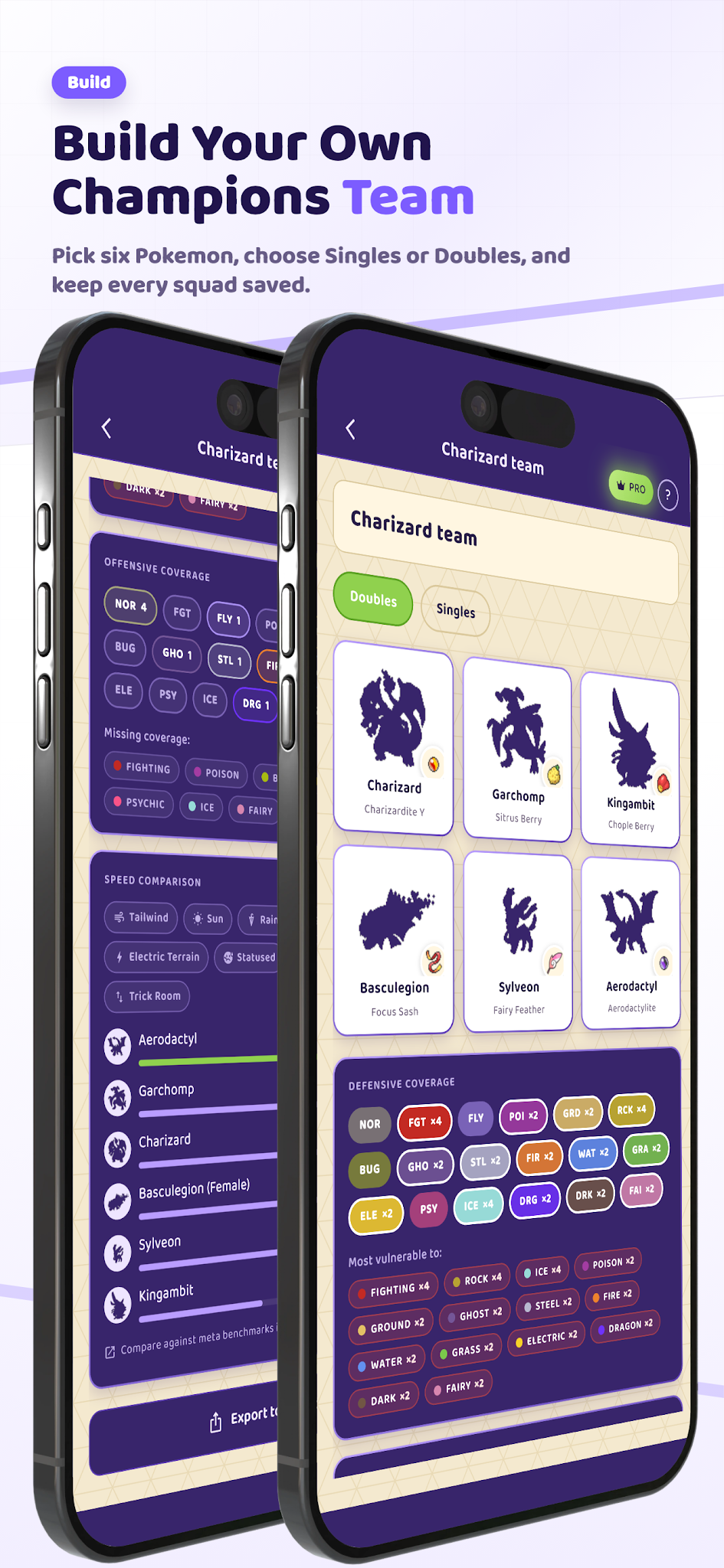 PokeReplicas store screenshot showing the team builder
